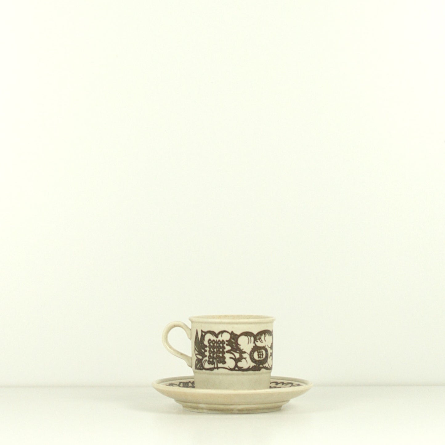 Vintage kop&schotel set - Porsgrund