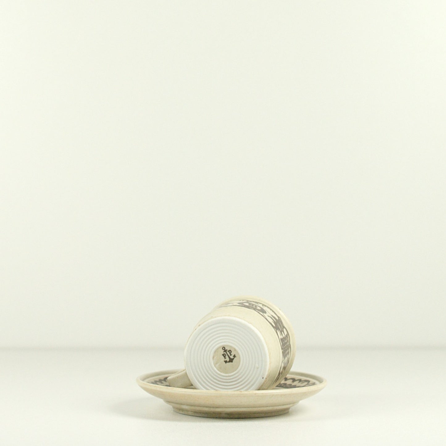 Vintage kop&schotel set - Porsgrund