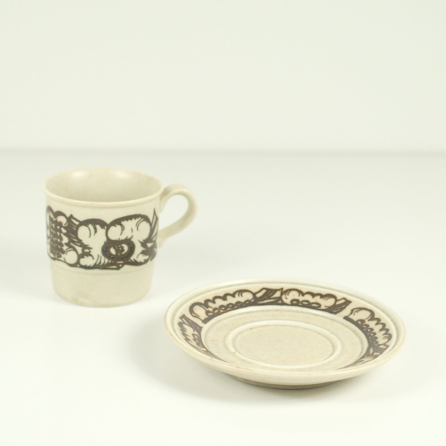 Vintage kop&schotel set - Porsgrund