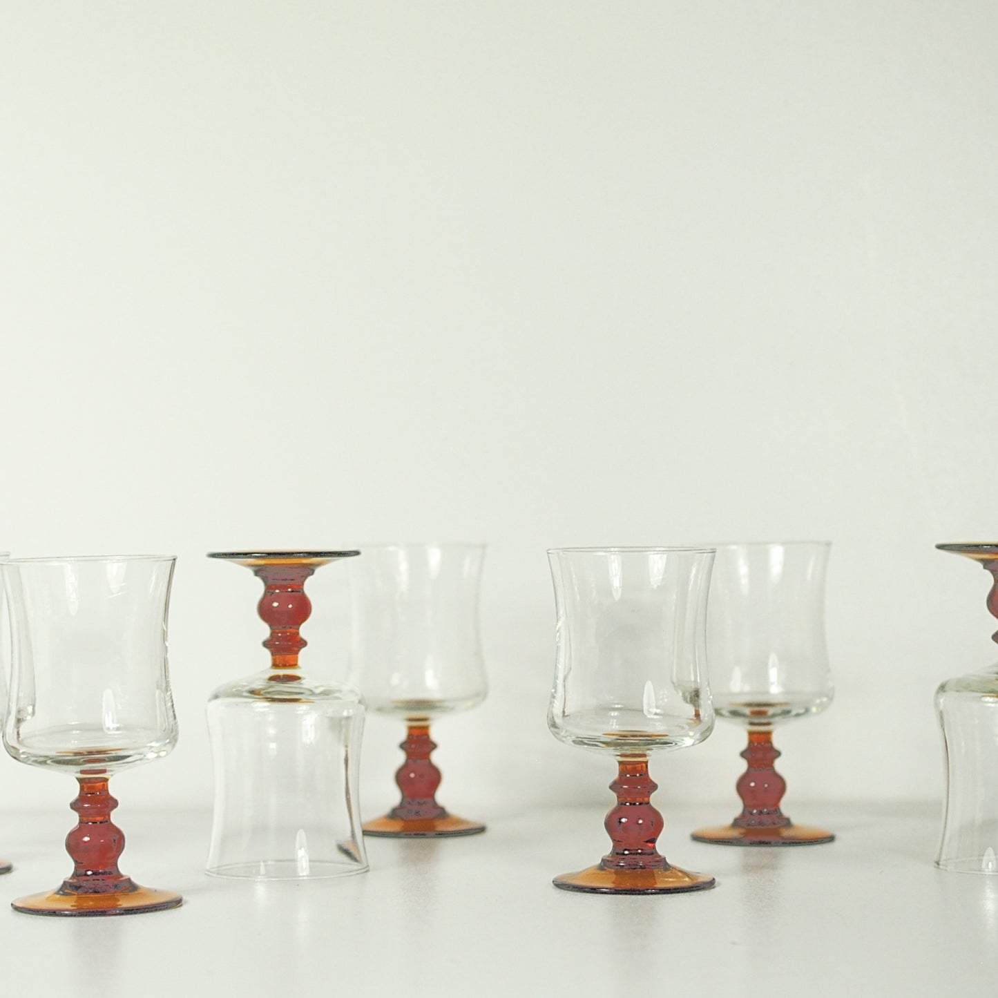 Vintage voetglazen - Luminarc