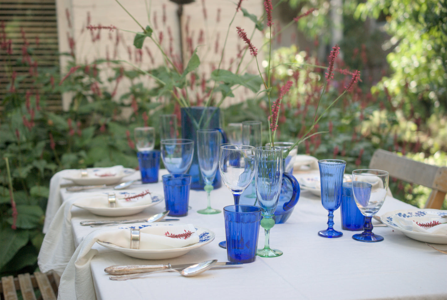 Dinertafel Blauw