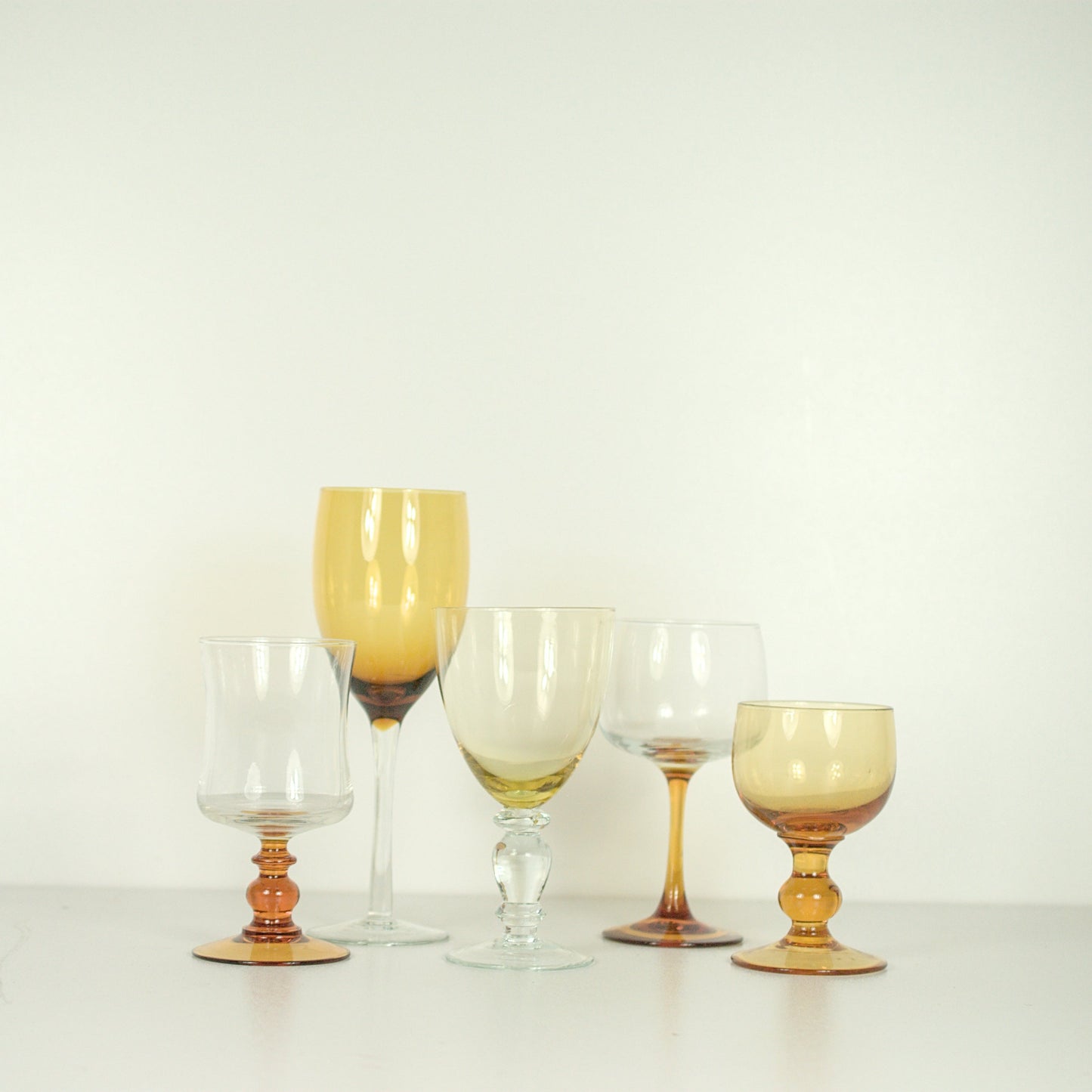 Voetglas Amber - mix