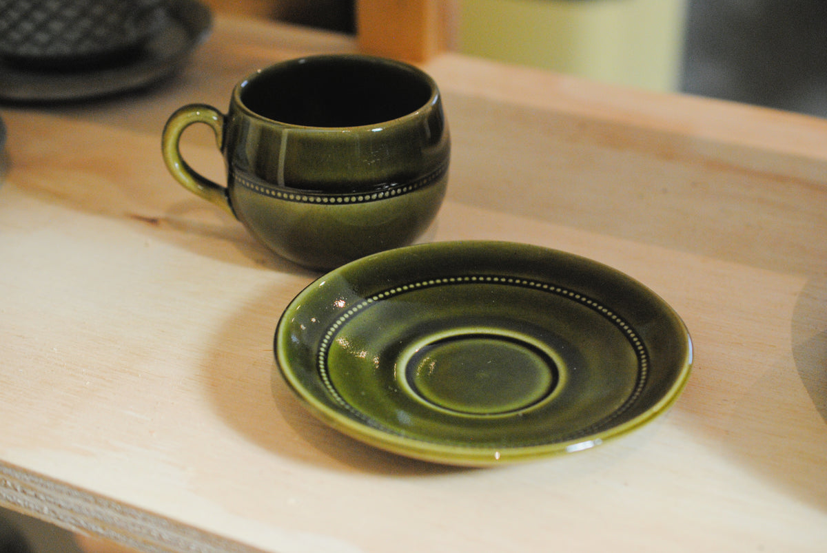 Vintage kop&schotel - Set van 6 - Höganäs
