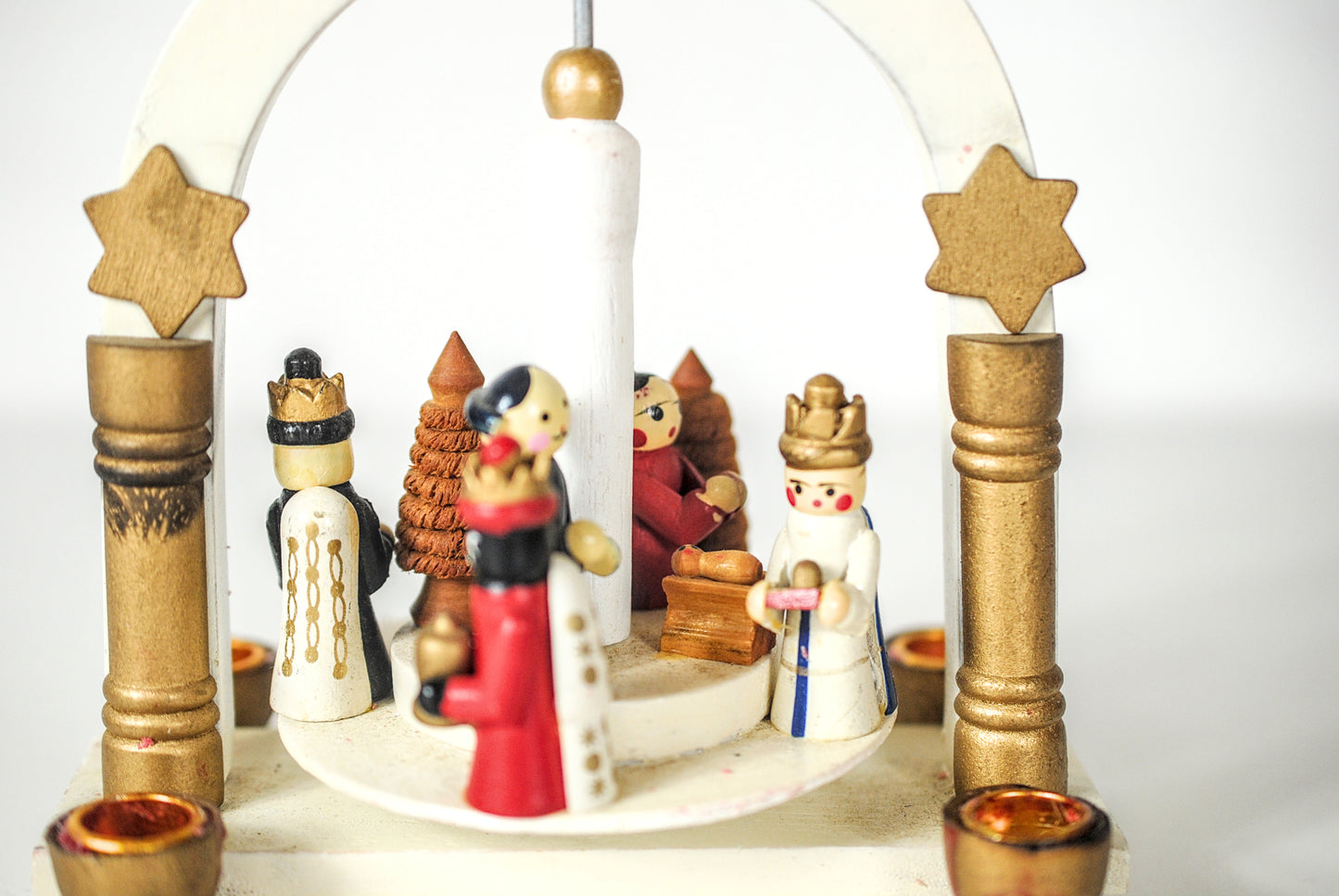 Vintage Duitse kerstcarrousel