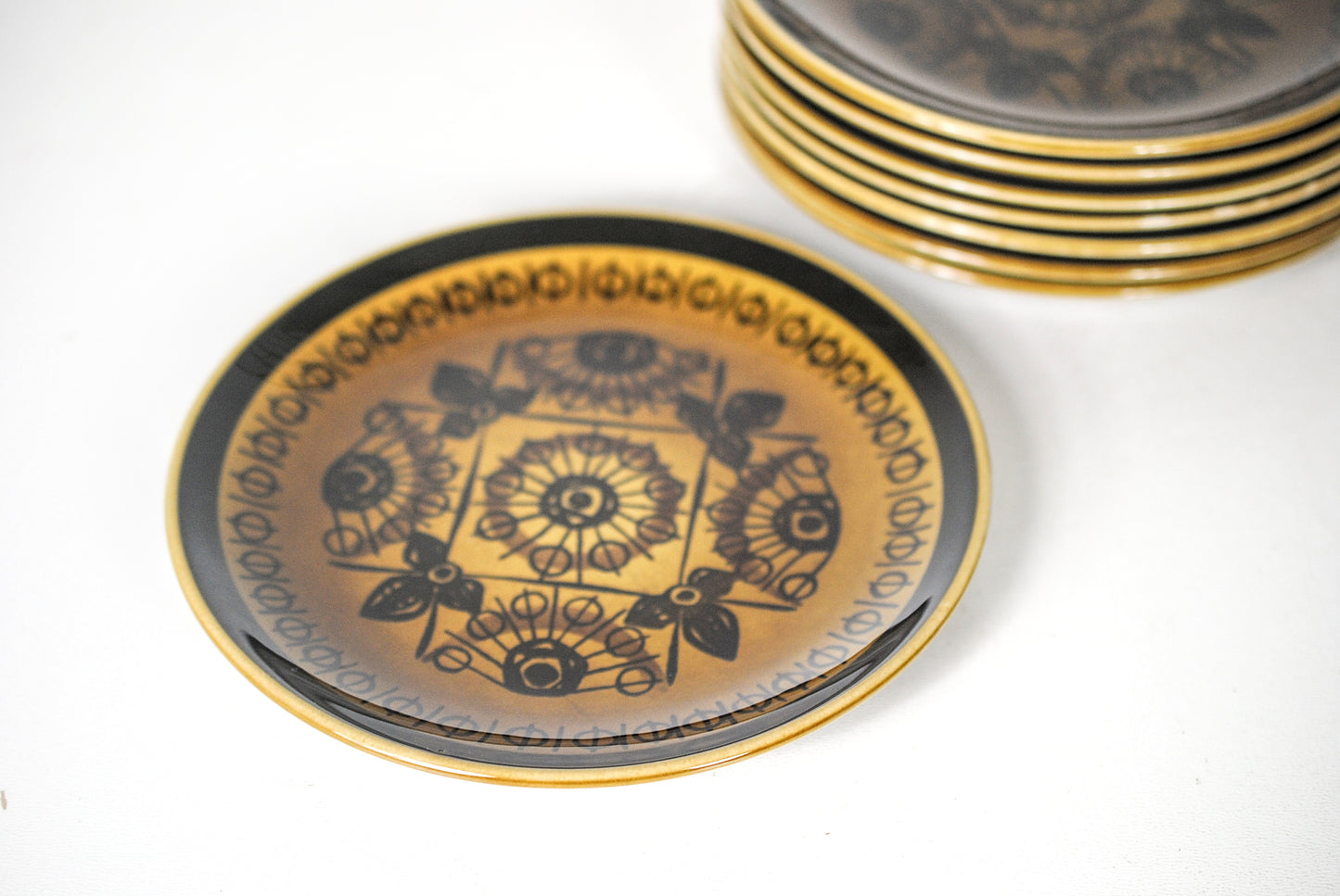 Vintage gebaksborden - Stavanger Flint