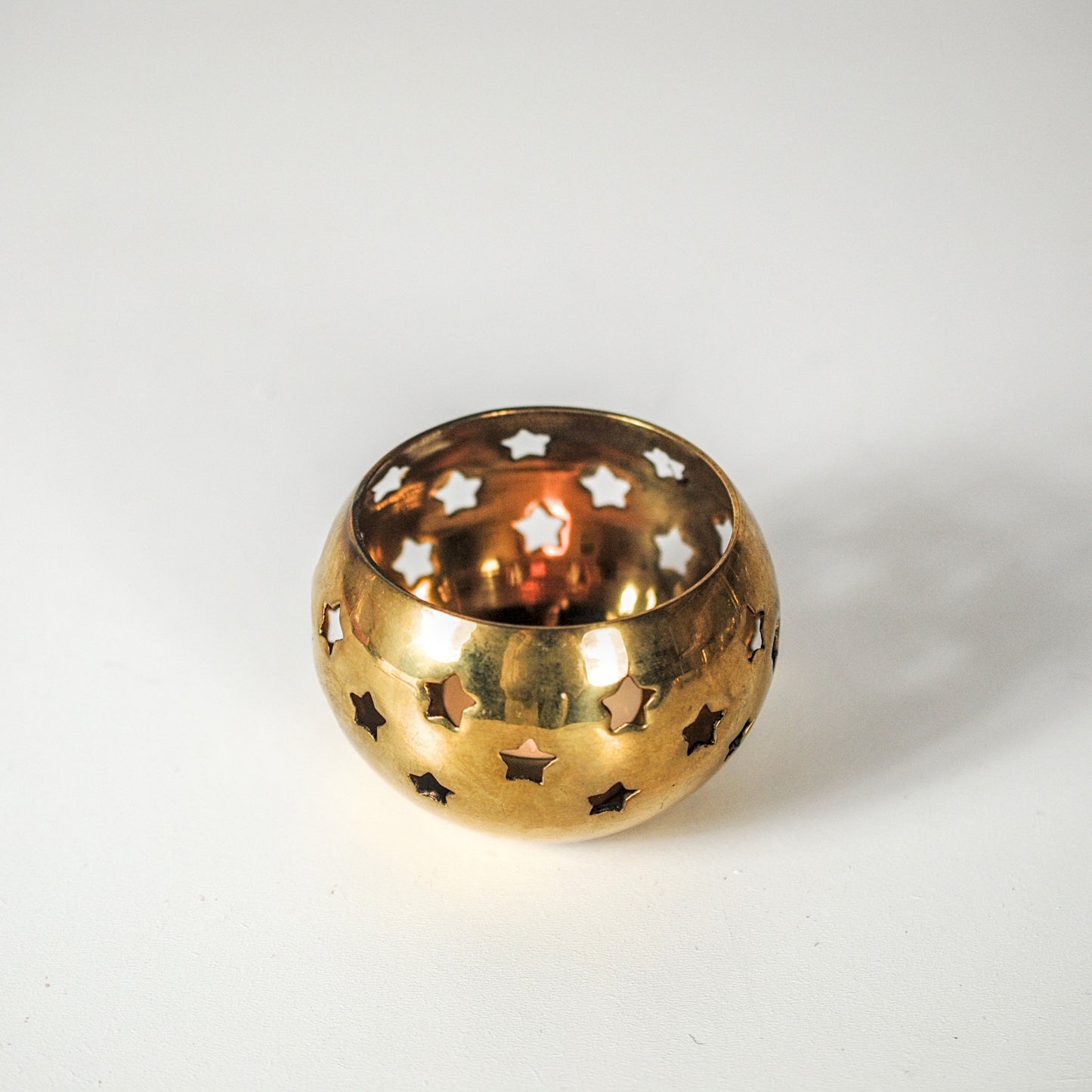 Messing waxinelichthouder