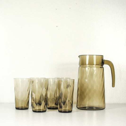 Vintage schenkkan set - Luminarc