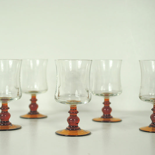 Vintage voetglazen - Luminarc