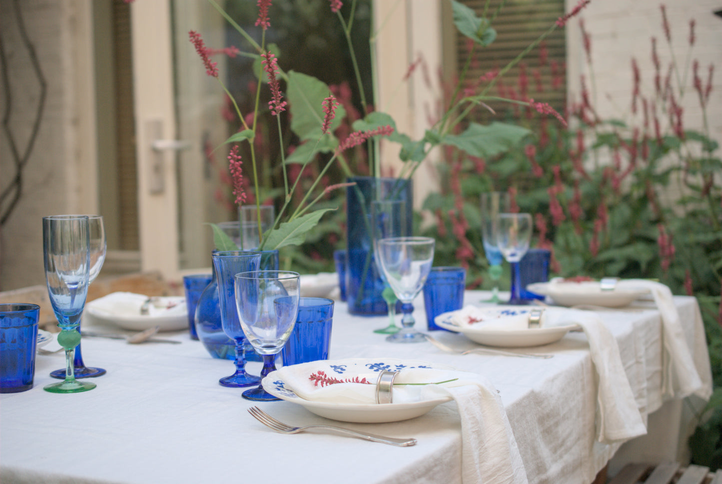 Dinertafel Blauw