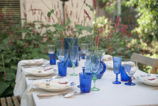 Dinertafel Blauw