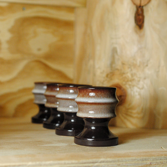 Vintage eierdopjes - Set van 4