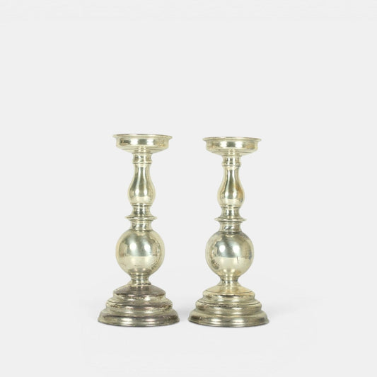 Stompkandelaar set XL Zilver