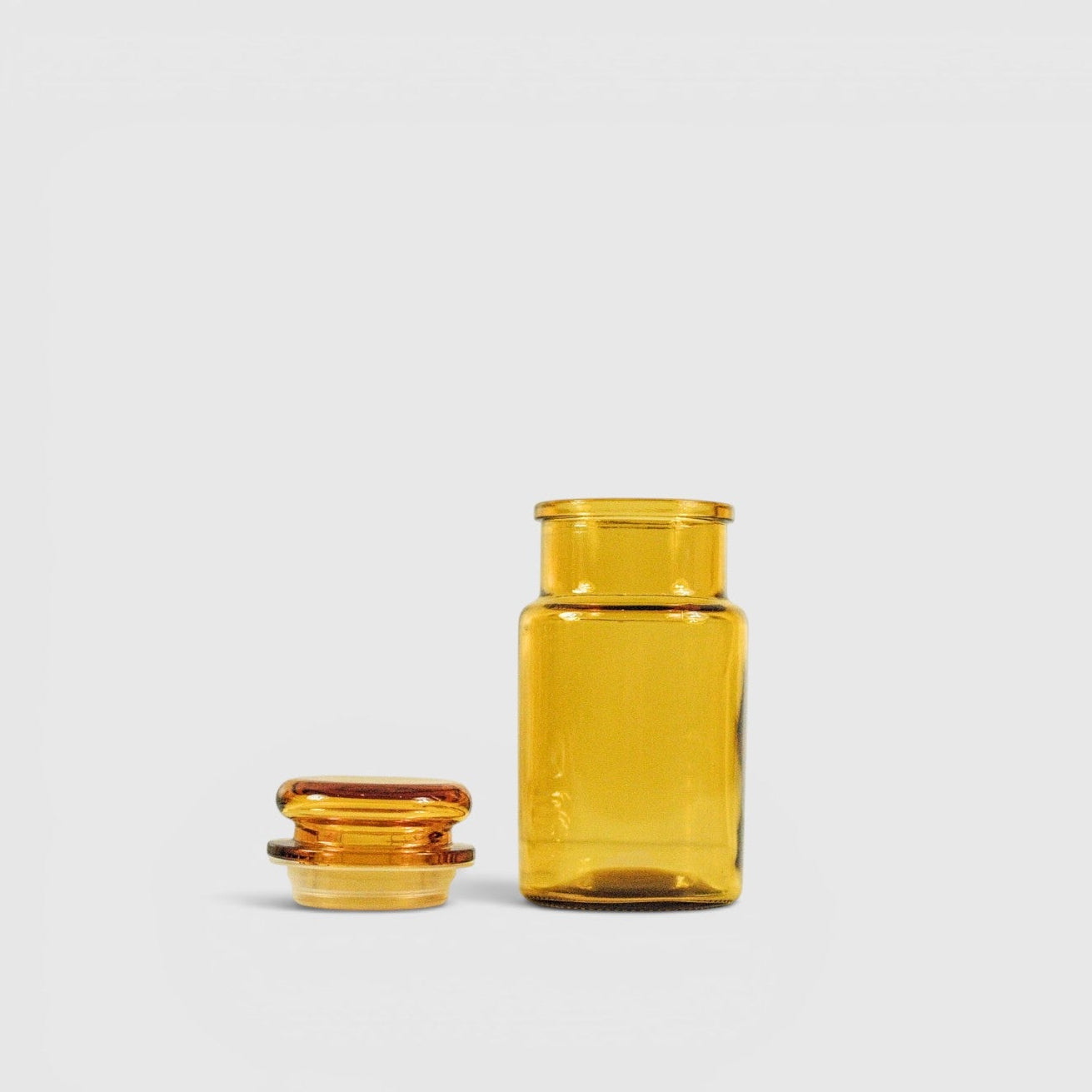 Vintage kruidenpotjes amber