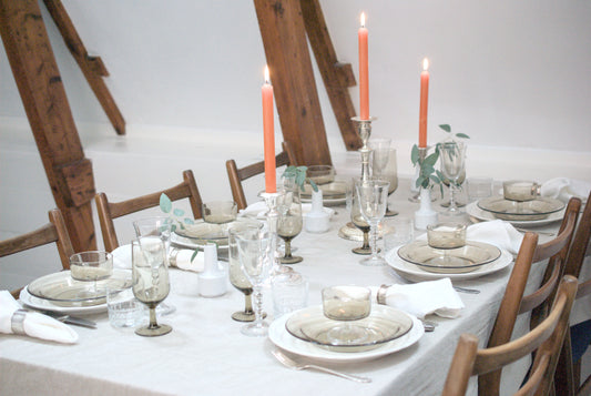 Dinertafel Grijs gerookt