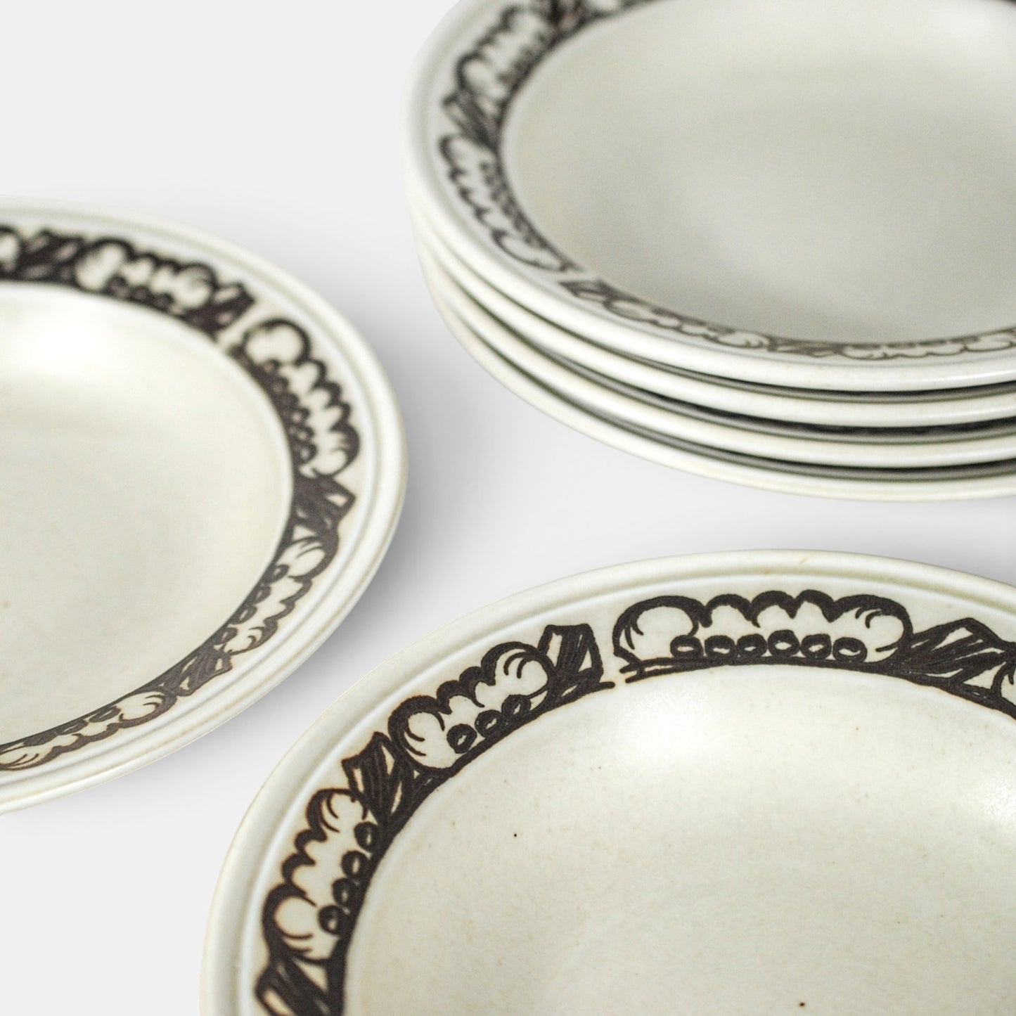 Vintage diepe borden - Porsgrund