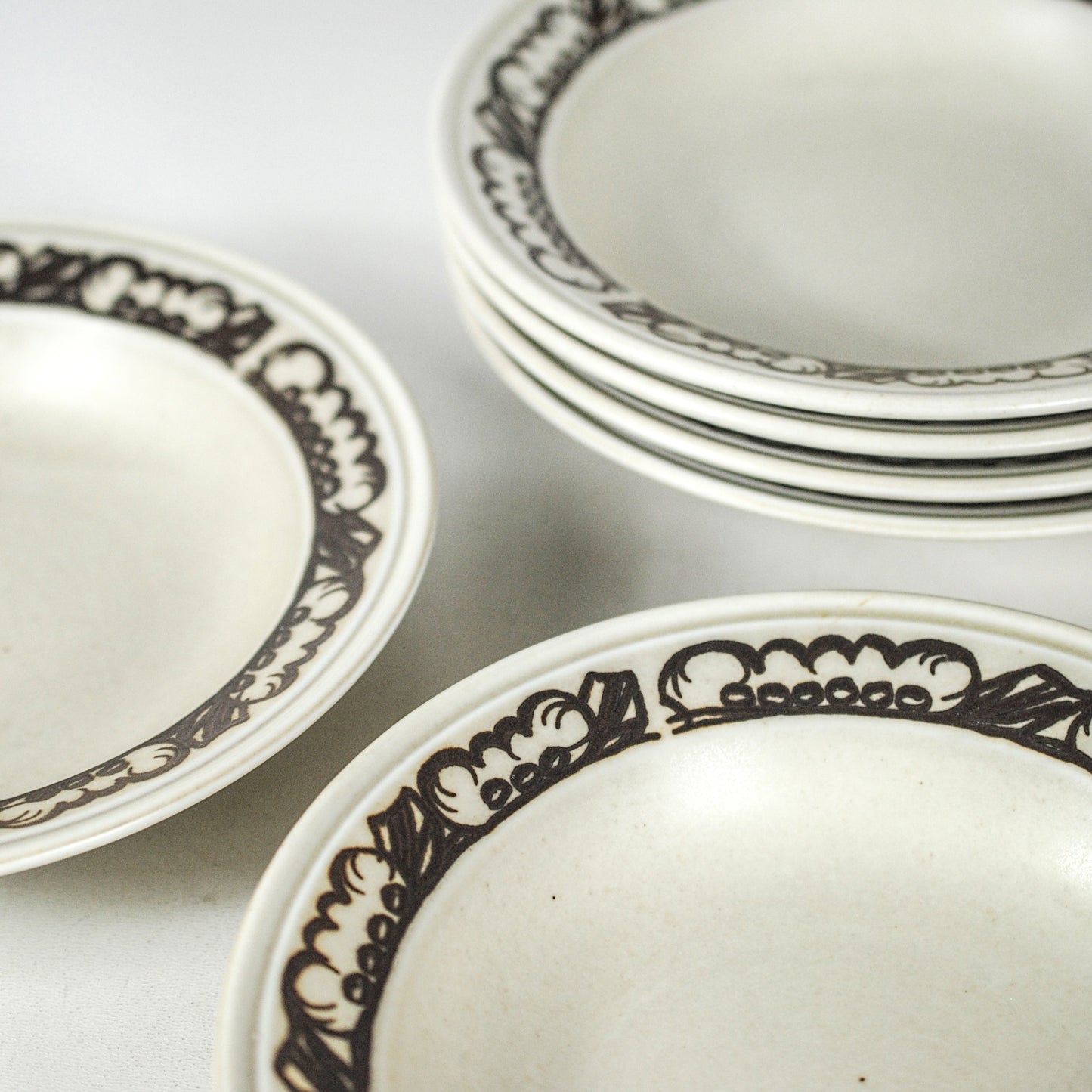 Vintage diepe borden - Porsgrund