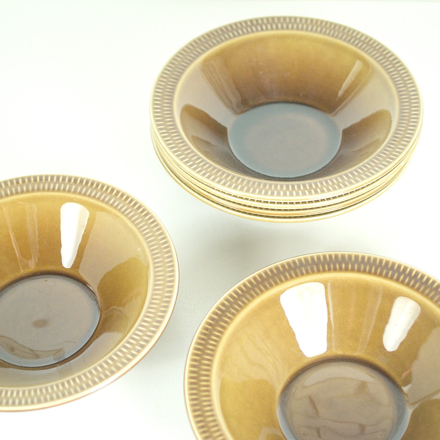 Vintage diepe borden - Stavanger Flint