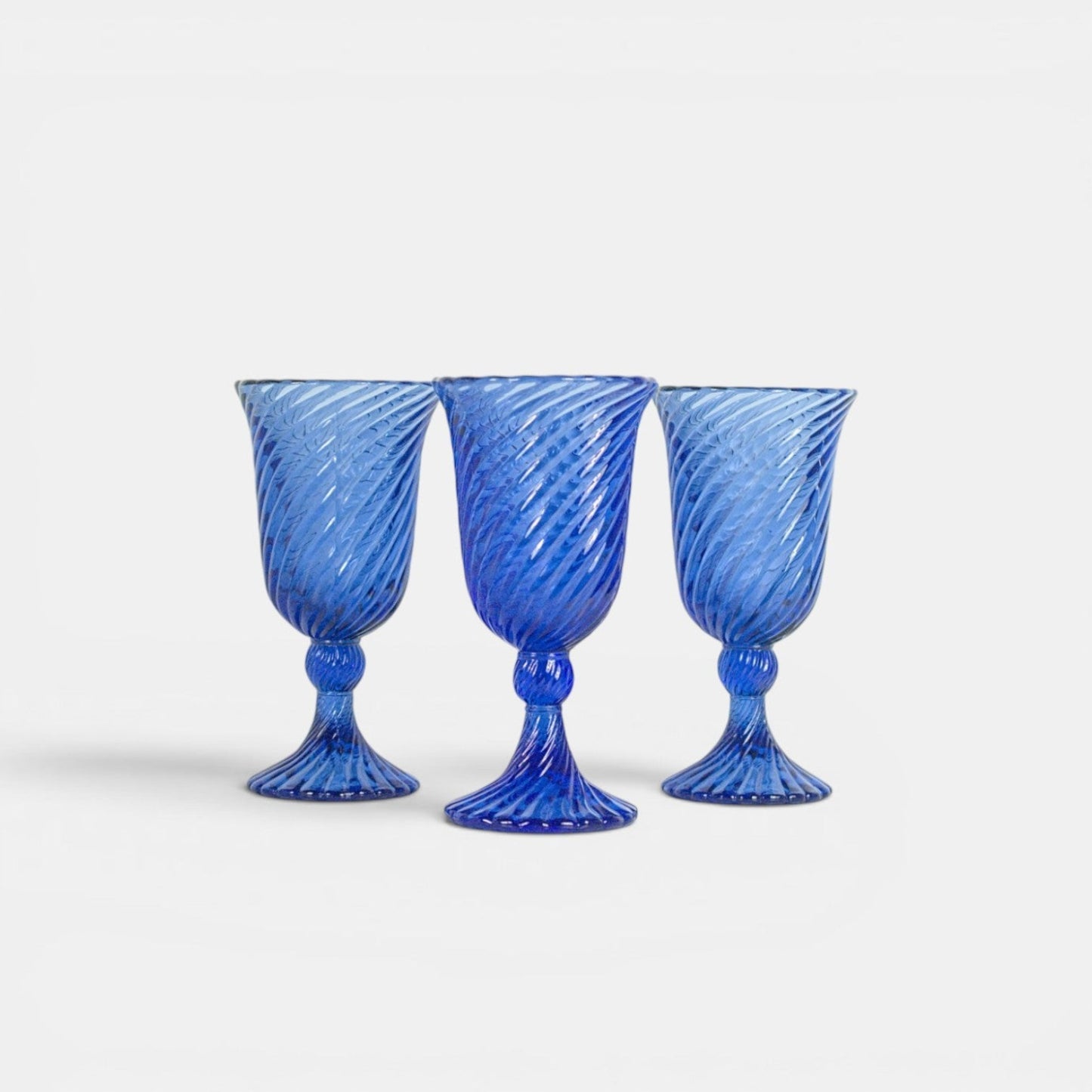 Glazen kelkvaas Blauw