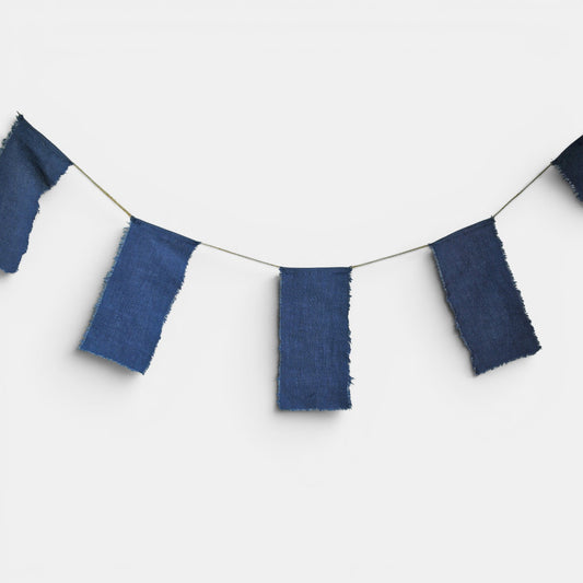 Linnen vlaggenlijn, Blauw