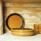 Vintage ontbijtborden - Set van 7 - Stavanger Flint
