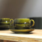 Vintage kop&schotel - Set van 6 - Höganäs
