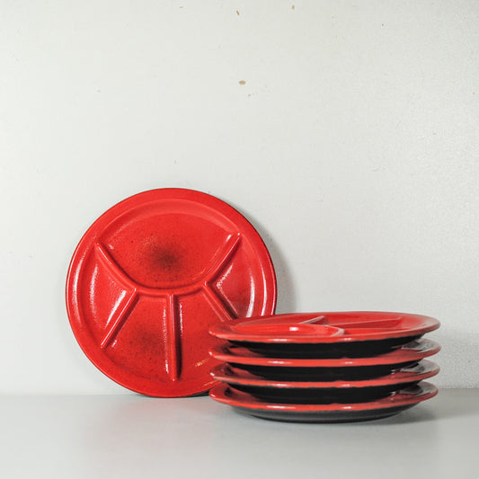 Vintage fondueborden