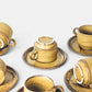 6x vintage kop&schotel - Suisse Langenthal