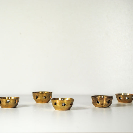 Messing waxinelichthouders