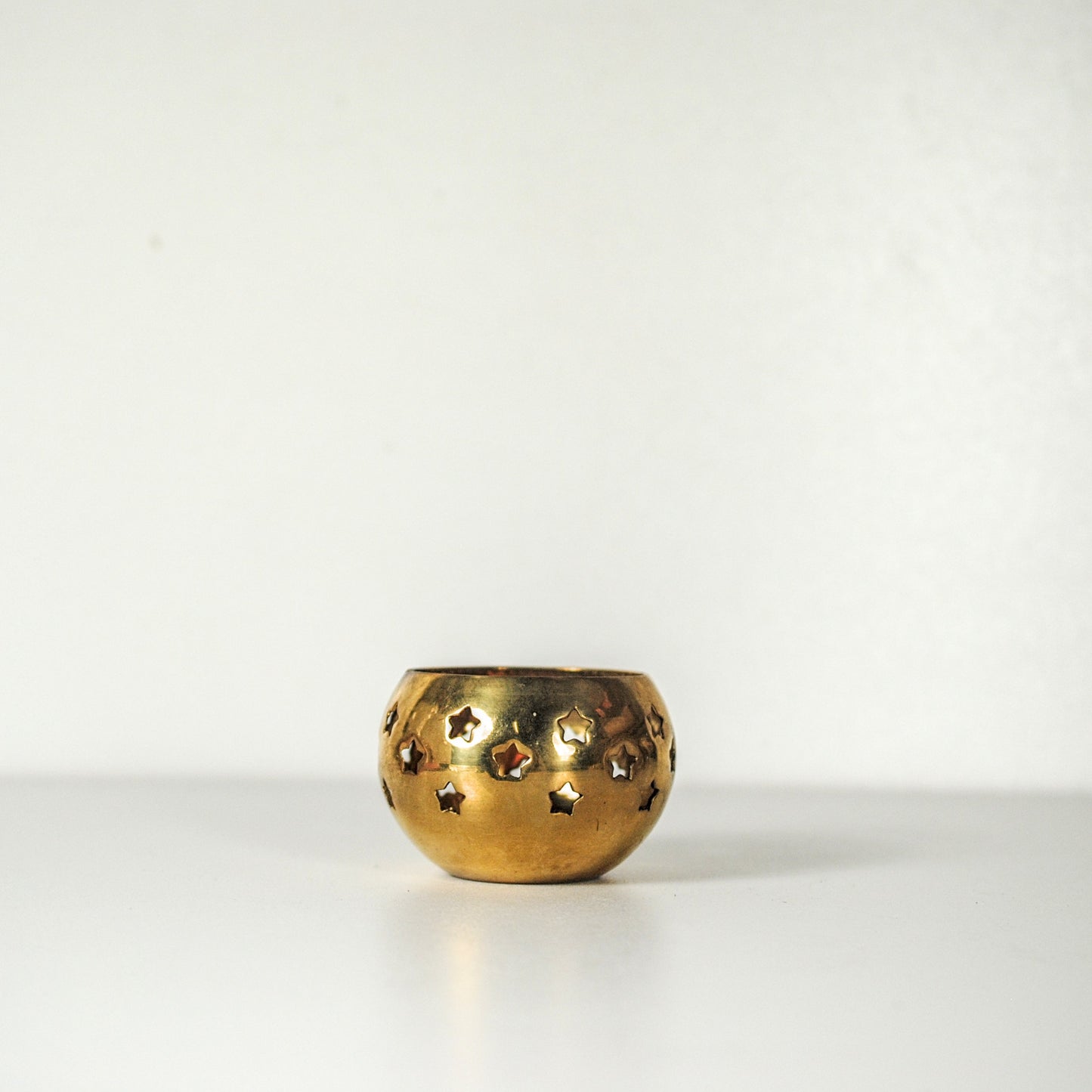 Messing waxinelichthouder