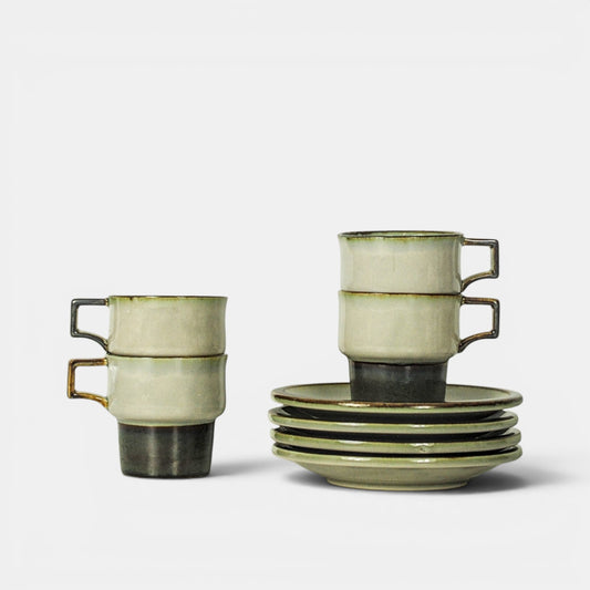 6x vintage koffiekoppen - Bing&Grøndahl