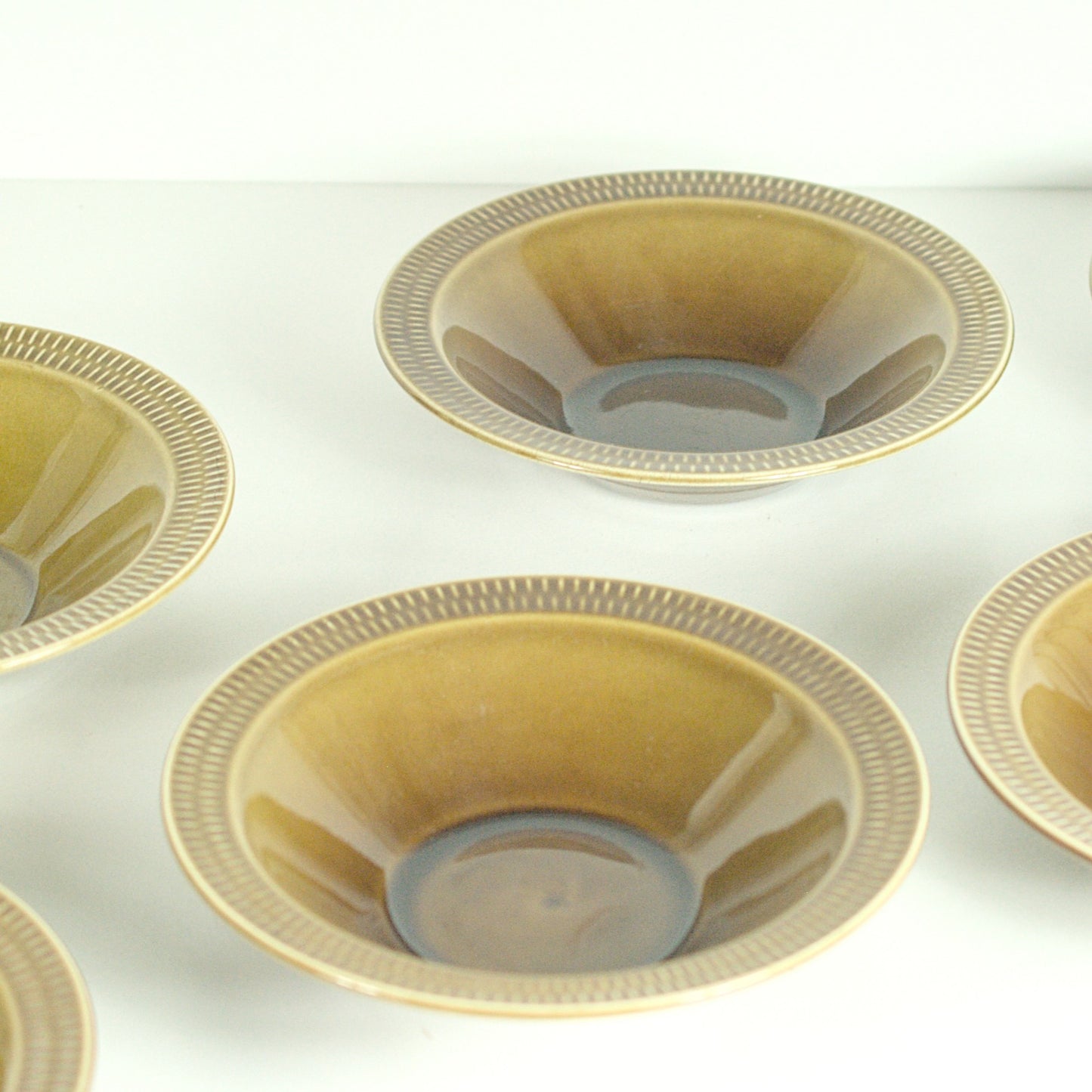 Vintage diepe borden - Stavanger Flint