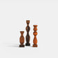 Houten kandelaar