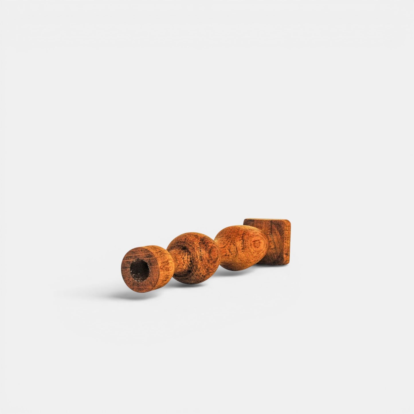 Houten kandelaar