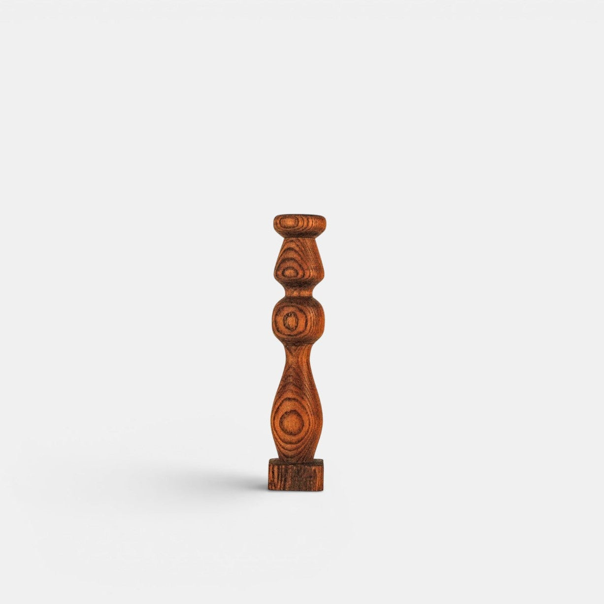 Houten kandelaar