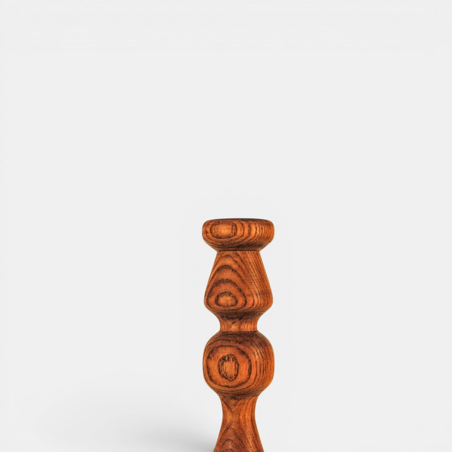 Houten kandelaar