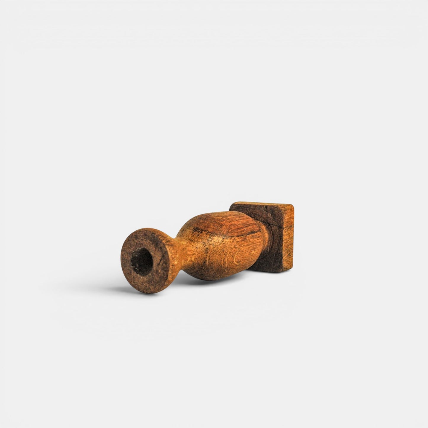 Houten kandelaar