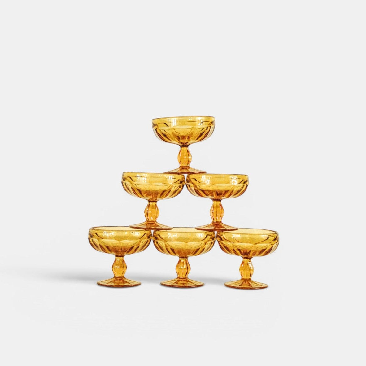 6x vintage dessertcoupes