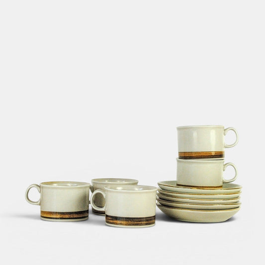 5x vintage kop&schotel - Stavanger Flint