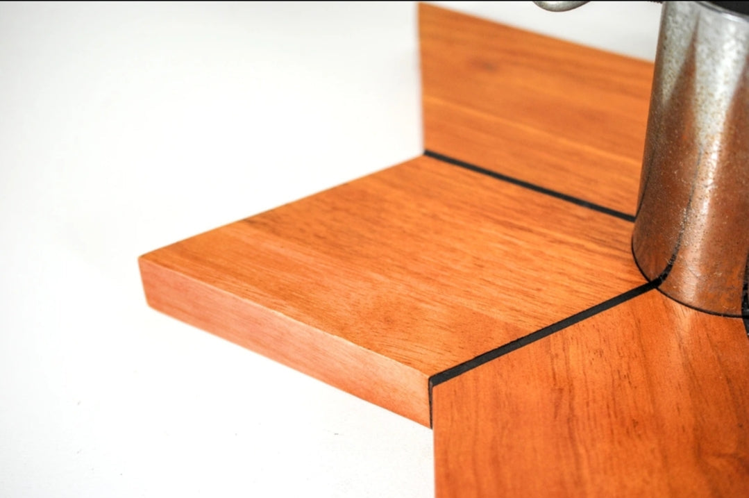 Vintage houten kerstboomvoet