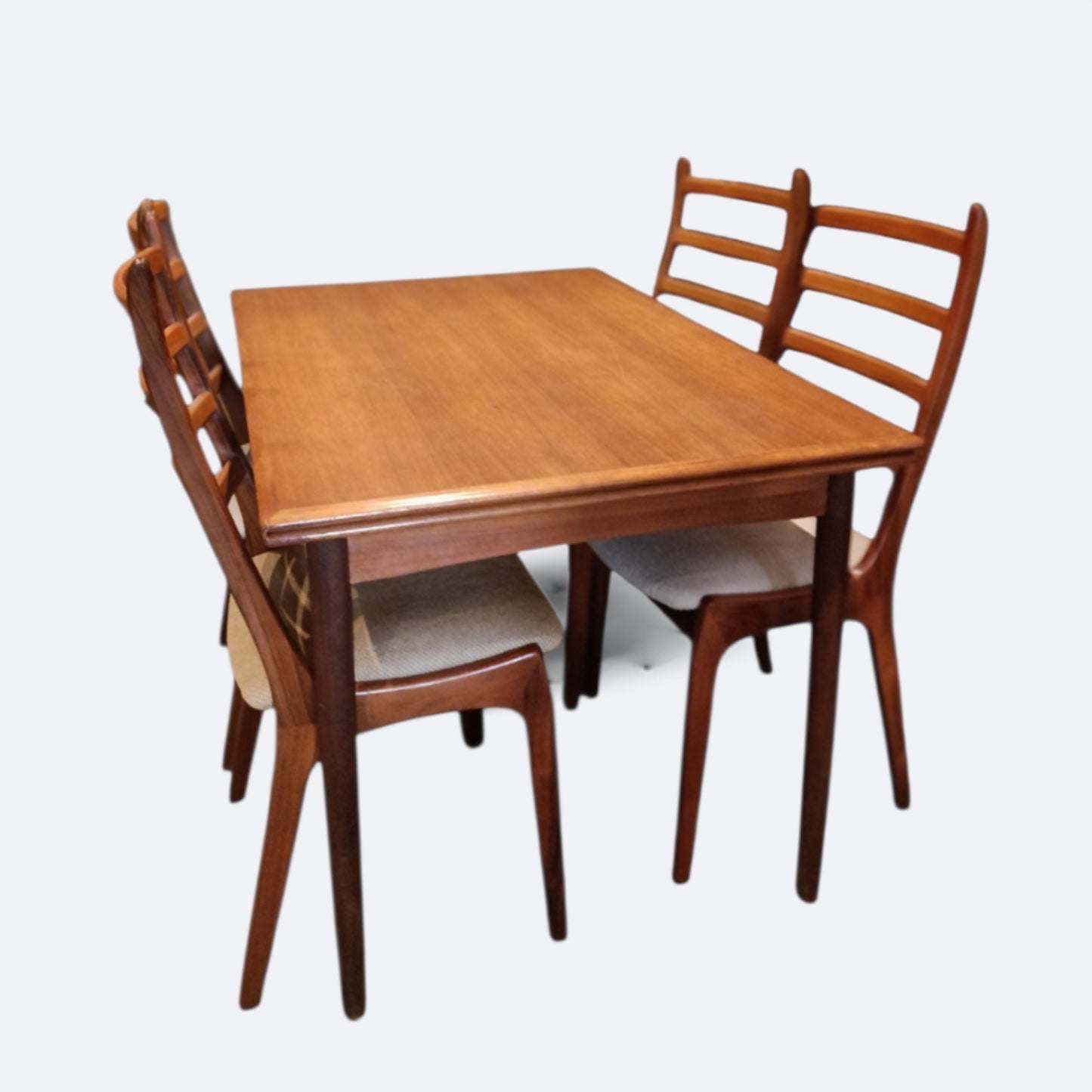 Vintage uitschuifbare eettafel